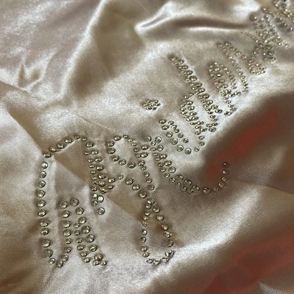 Women's Bridesmaid Rhinestone Bedazzled Robe - Picture 7 of 12